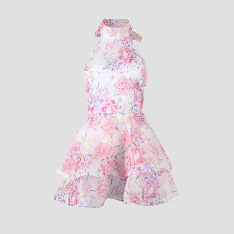 BARBARA FLORAL MINI DRESS